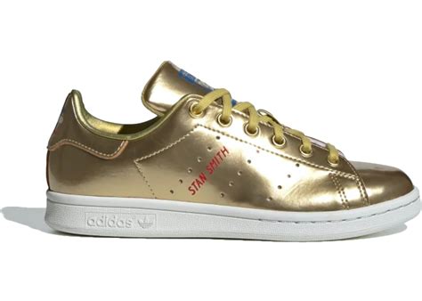 weiße leicht gold adidas stan smith|Adidas stan smith gold metallic.